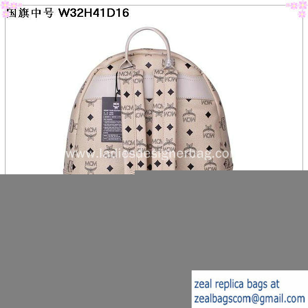 High Quality Replica MCM Medium Flag of UK Backpack MC5173 Beige